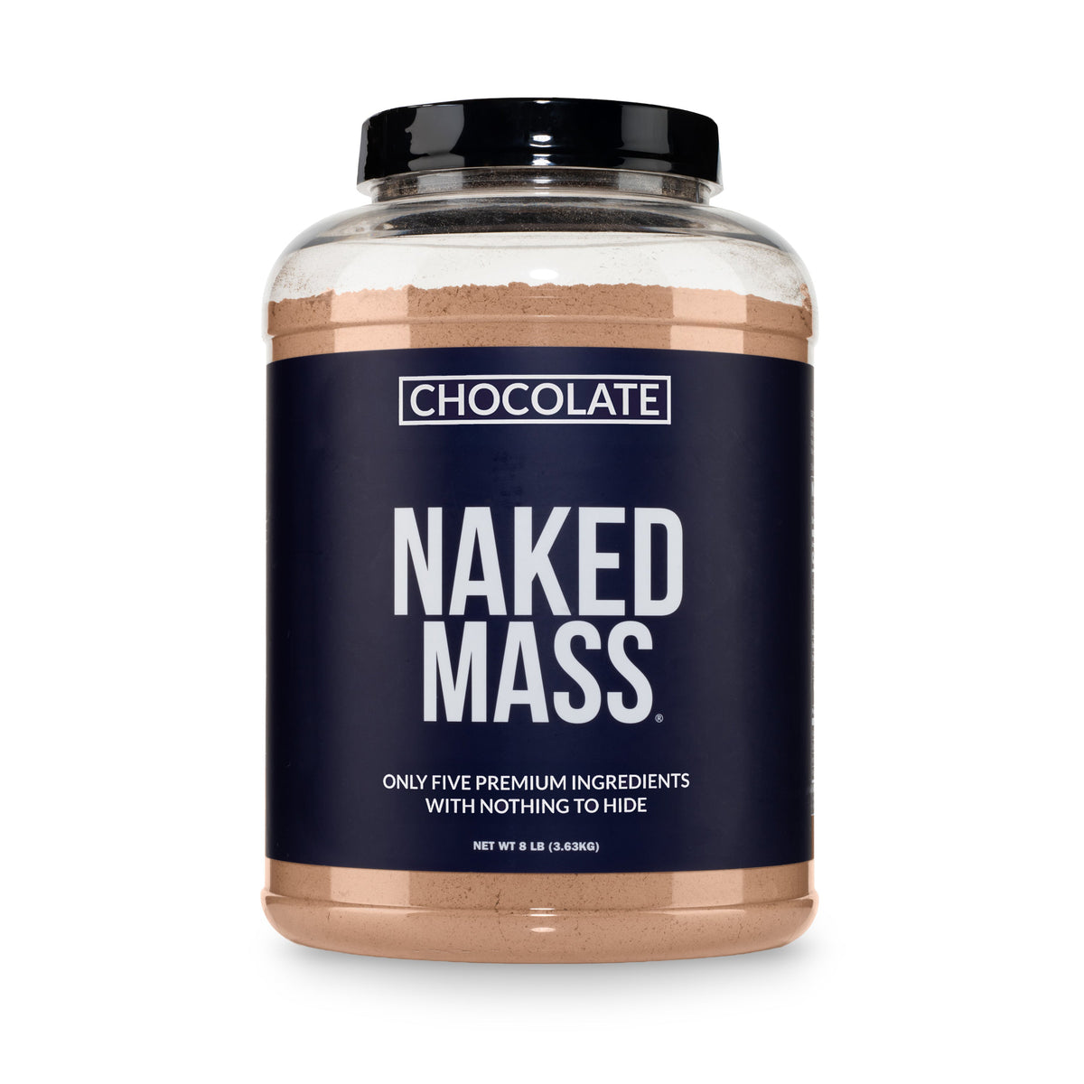 Chocolate Mass Gainer Protein Supplement | Naked Chocolate Mass - 8LB