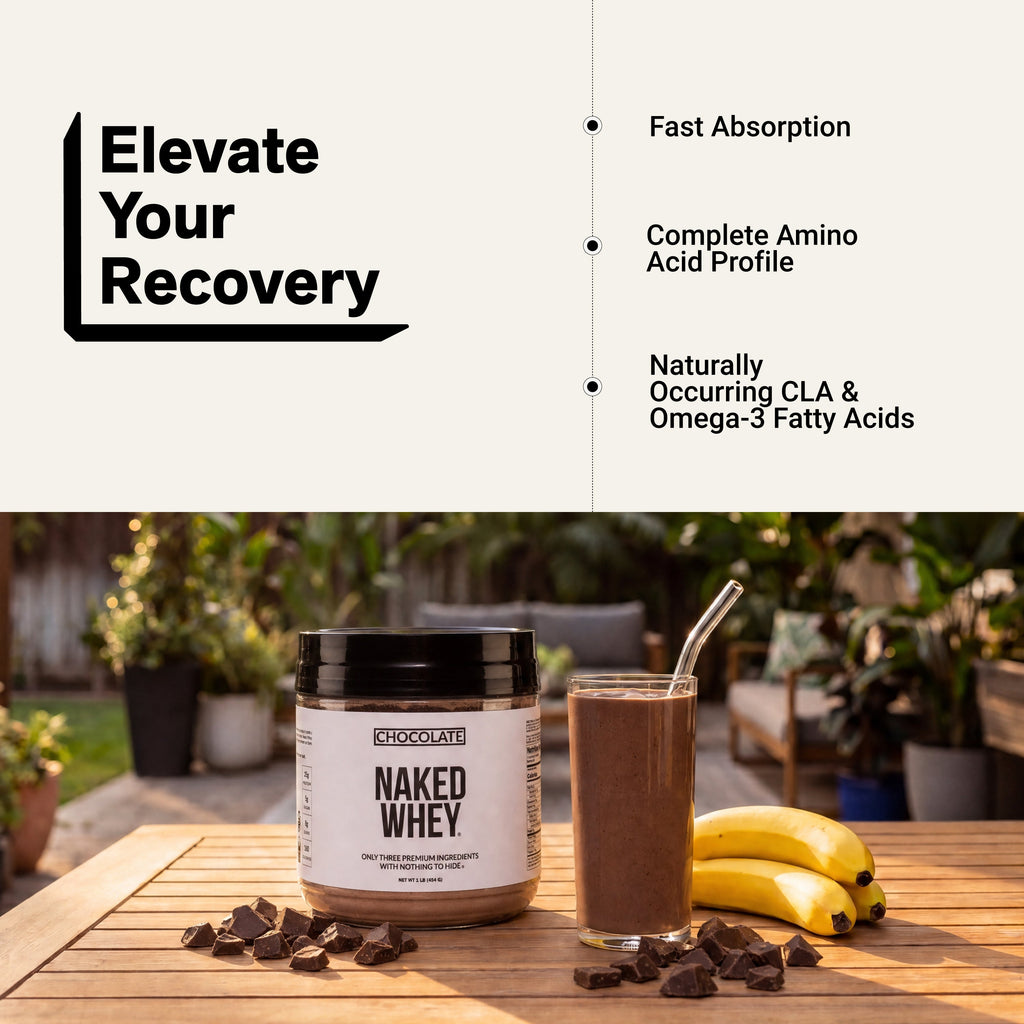 Chocolate Whey Protein Powder 1lb | Naked Chocolate Whey - 1LB