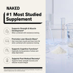 Creatine Monohydrate Powder | Naked Creatine - 1.1LB