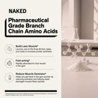 Strawberry Lemonade Branched Chain Amino Acids | Naked BCAAs - 34 Servings