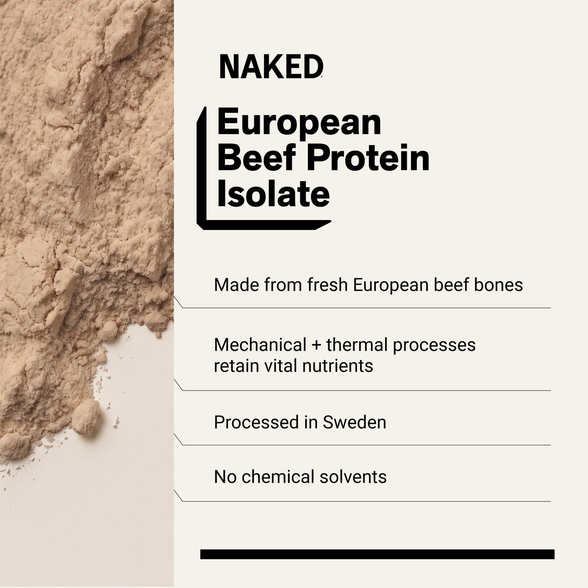 Beef Protein Powder | Naked Beef Protein - 1.1LB