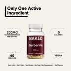 Daily Berberine Supplement | Naked Berberine - 60 Capsules
