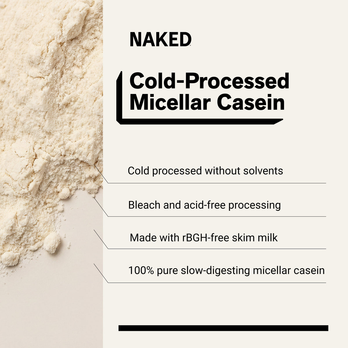 Micellar Casein Protein Powder Supplement