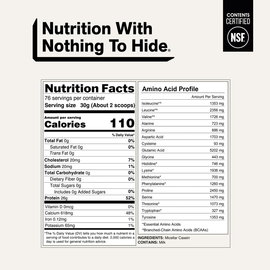 Micellar Casein Protein Powder Supplement