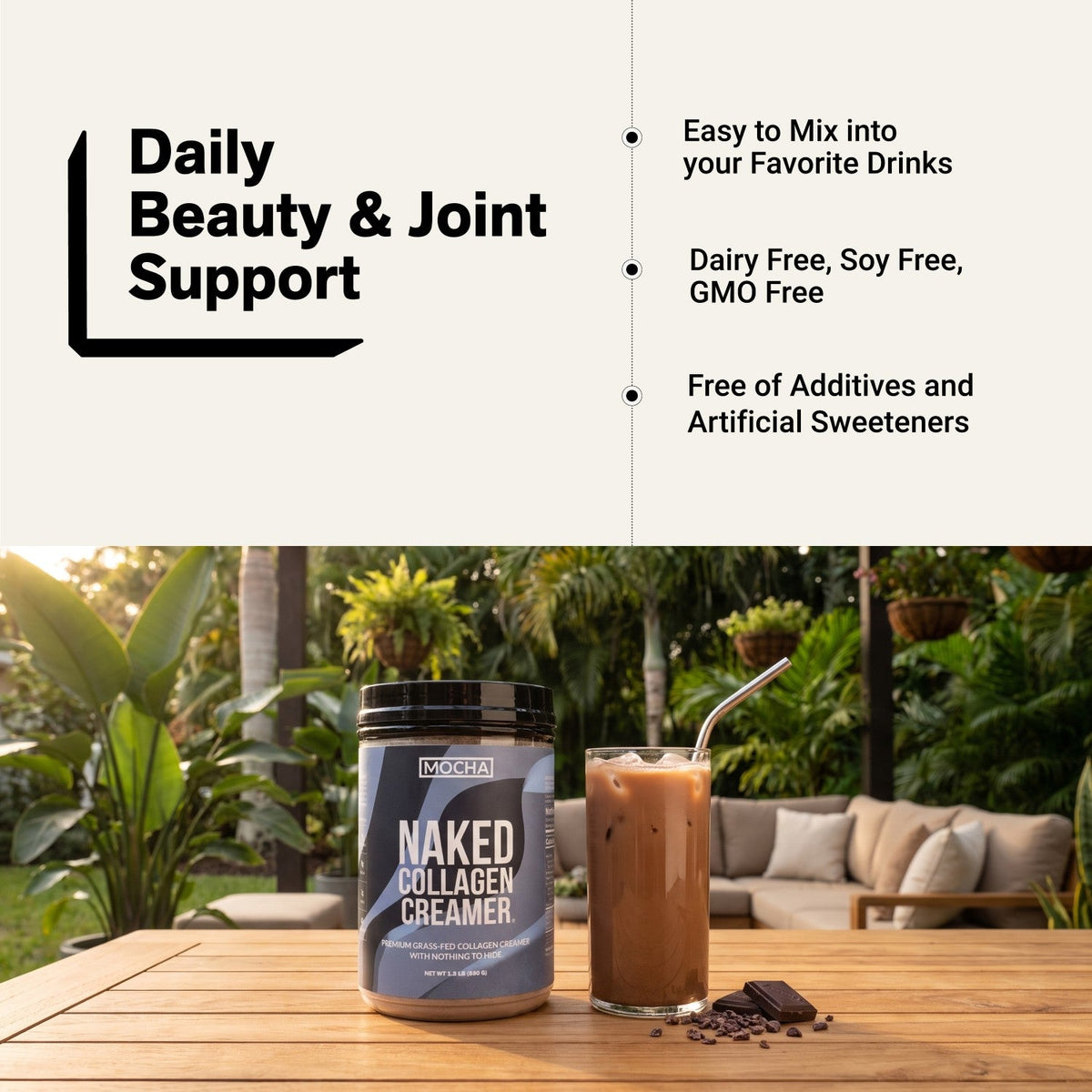 Mocha Coffee Creamer | Naked Collagen Creamer