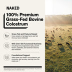 Grass-Fed Colostrum Powder | Naked Colostrum - 150 Servings