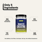 Lemon Lime Creatine Monohydrate Powder | Naked Creatine - 1.1LB