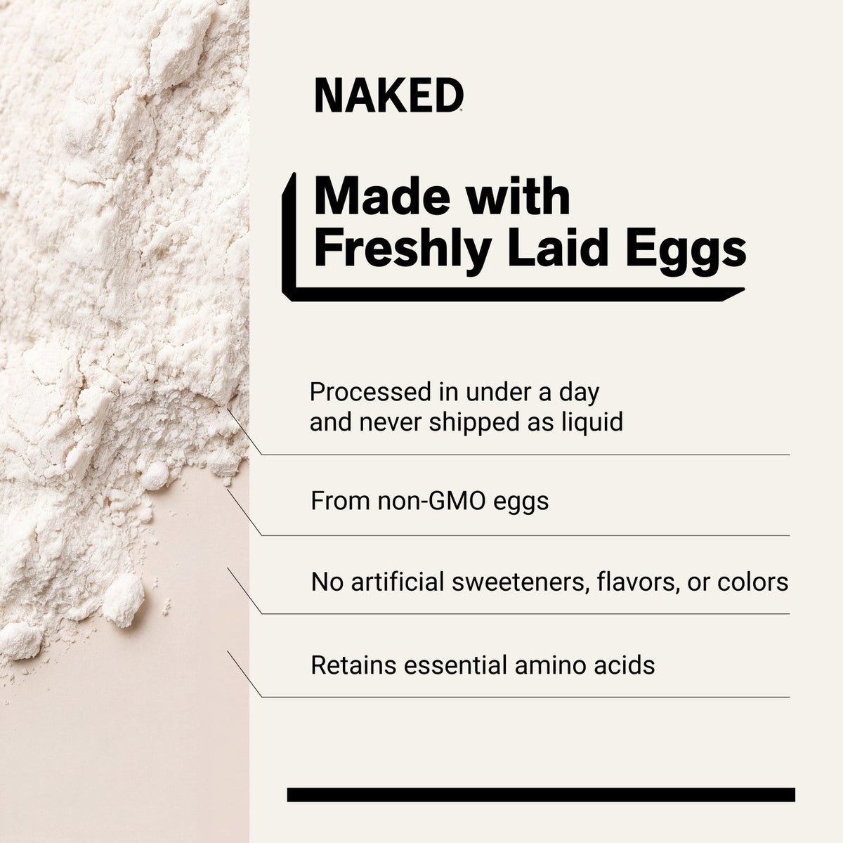 Egg White Protein Powder | Naked Egg - 3LB