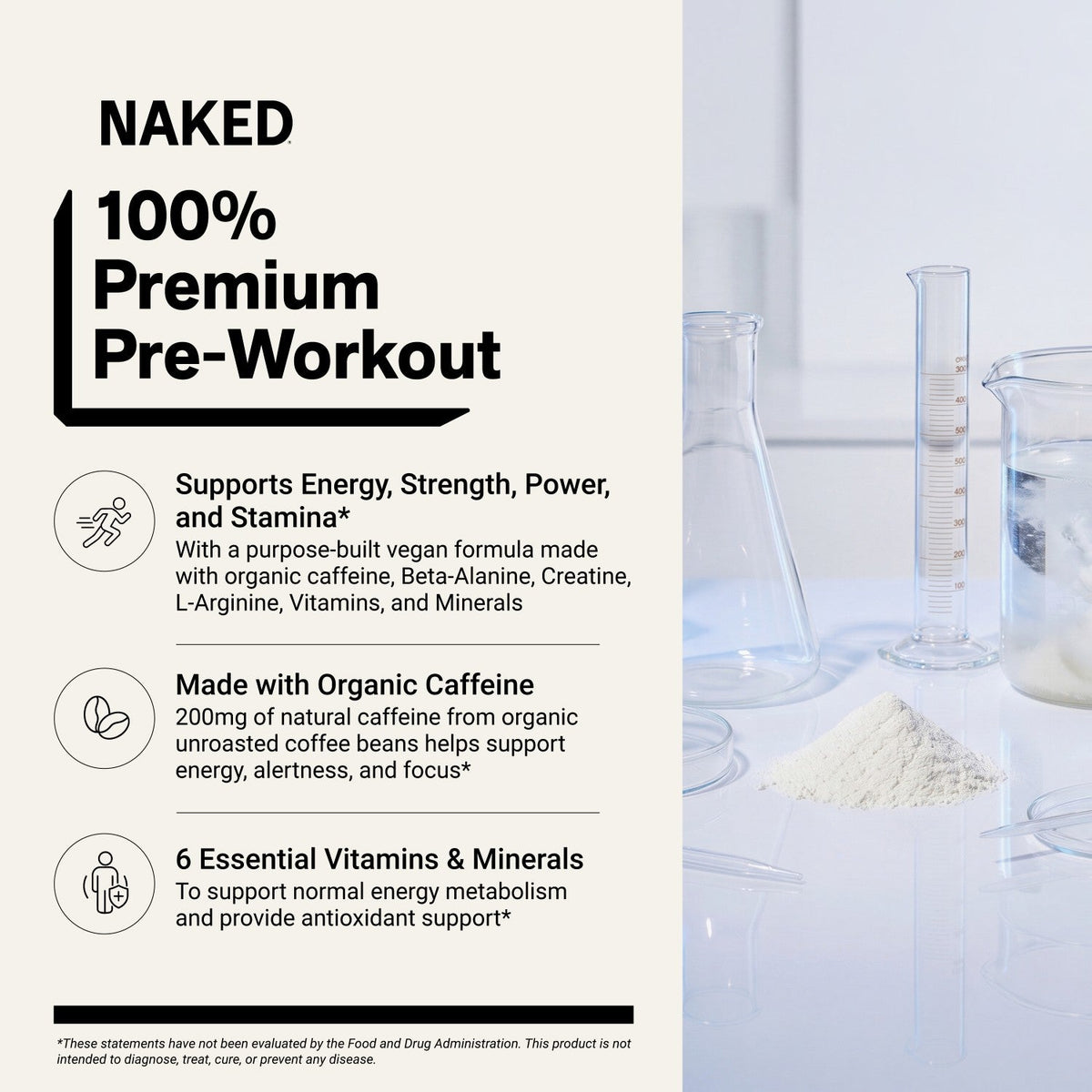 Citrus Pre Workout Supplement | Naked Energy - 30 Servings