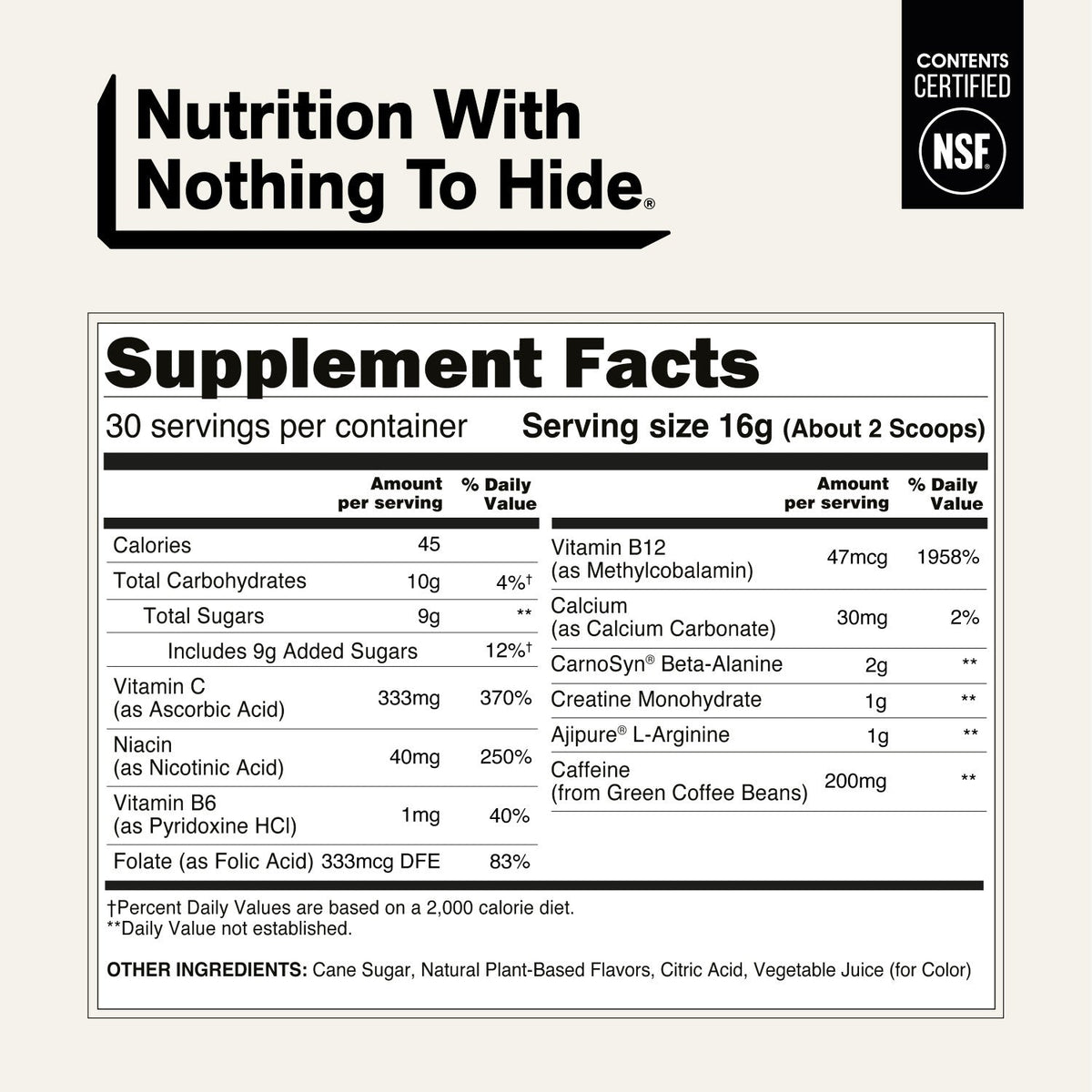 Fruit Punch Pre Workout Supplement | Naked Energy - 30 Servings