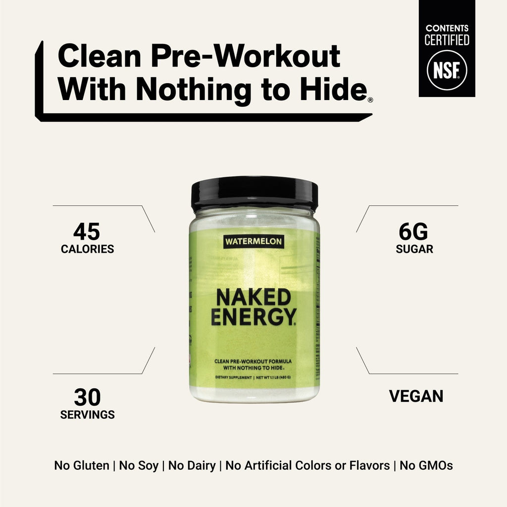 Watermelon Pre Workout Supplement | Naked Energy - 30 Servings