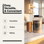 Chocolate Goat Whey Protein Powder | Naked Goat - 2lb