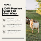 Vanilla Goat Whey Protein Powder | Naked Goat - 2lb