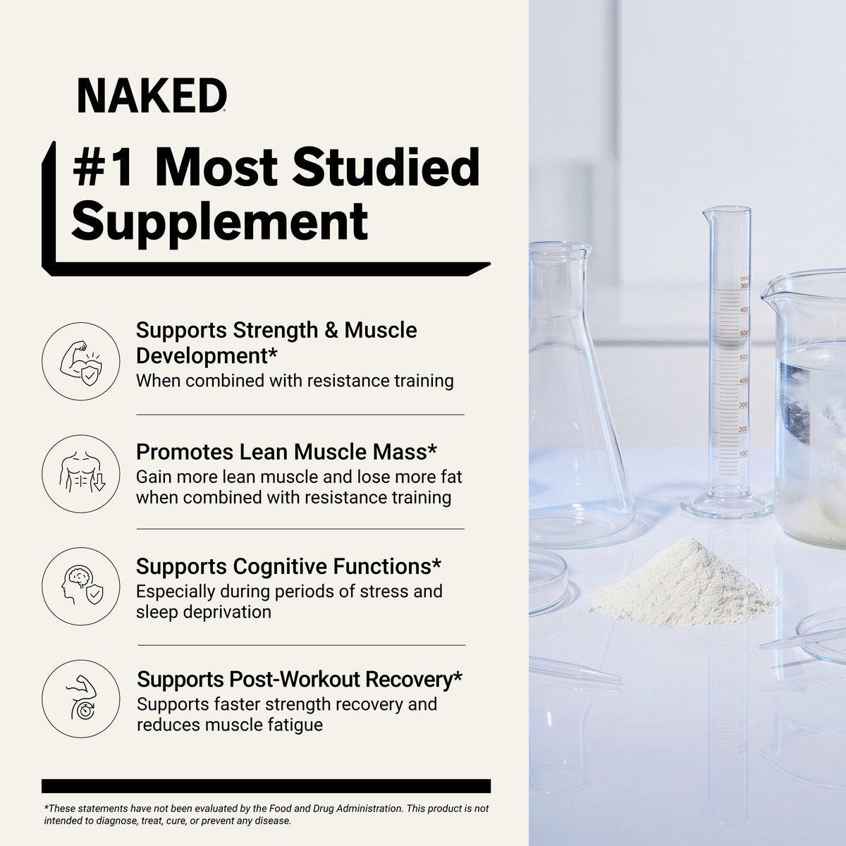 Creatine HCl Powder | Naked Lean Creatine - 232g