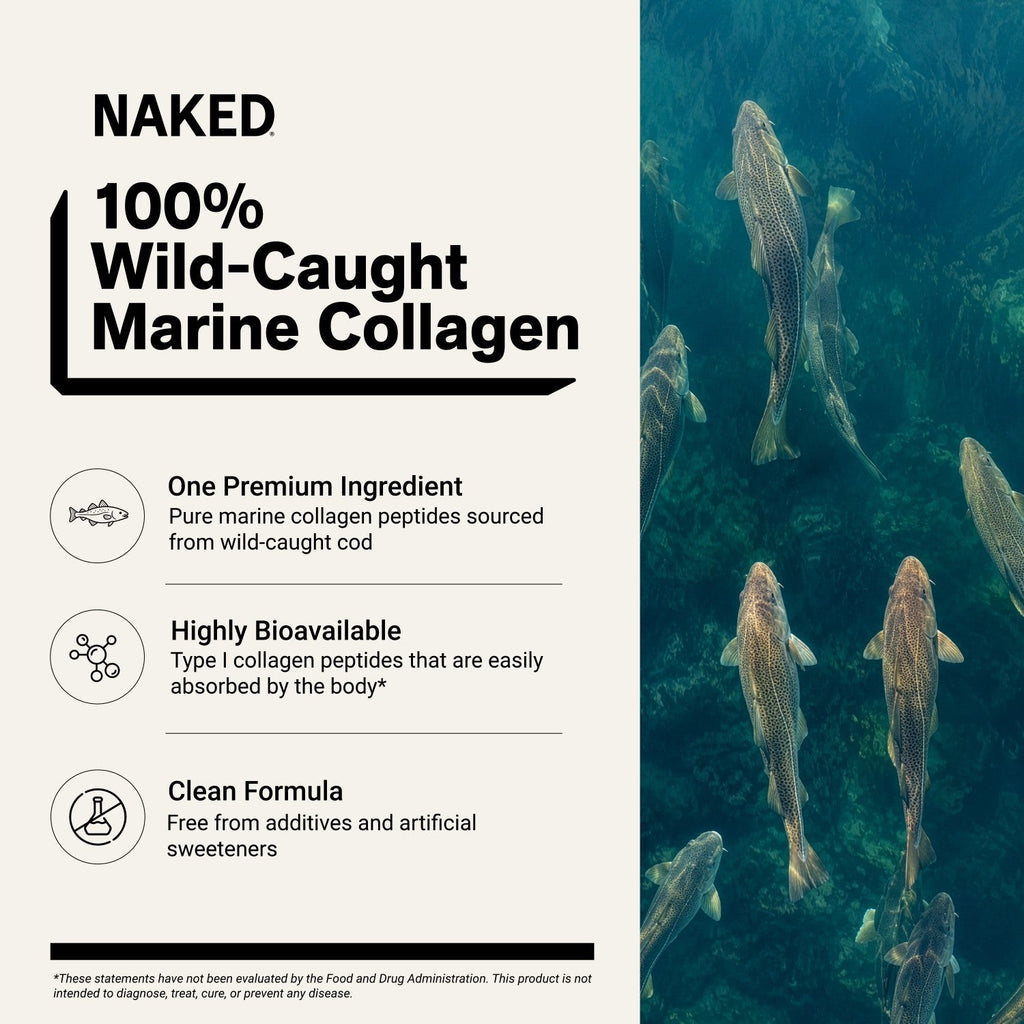 Marine Collagen Peptides Protein Powder | Naked Marine Collagen