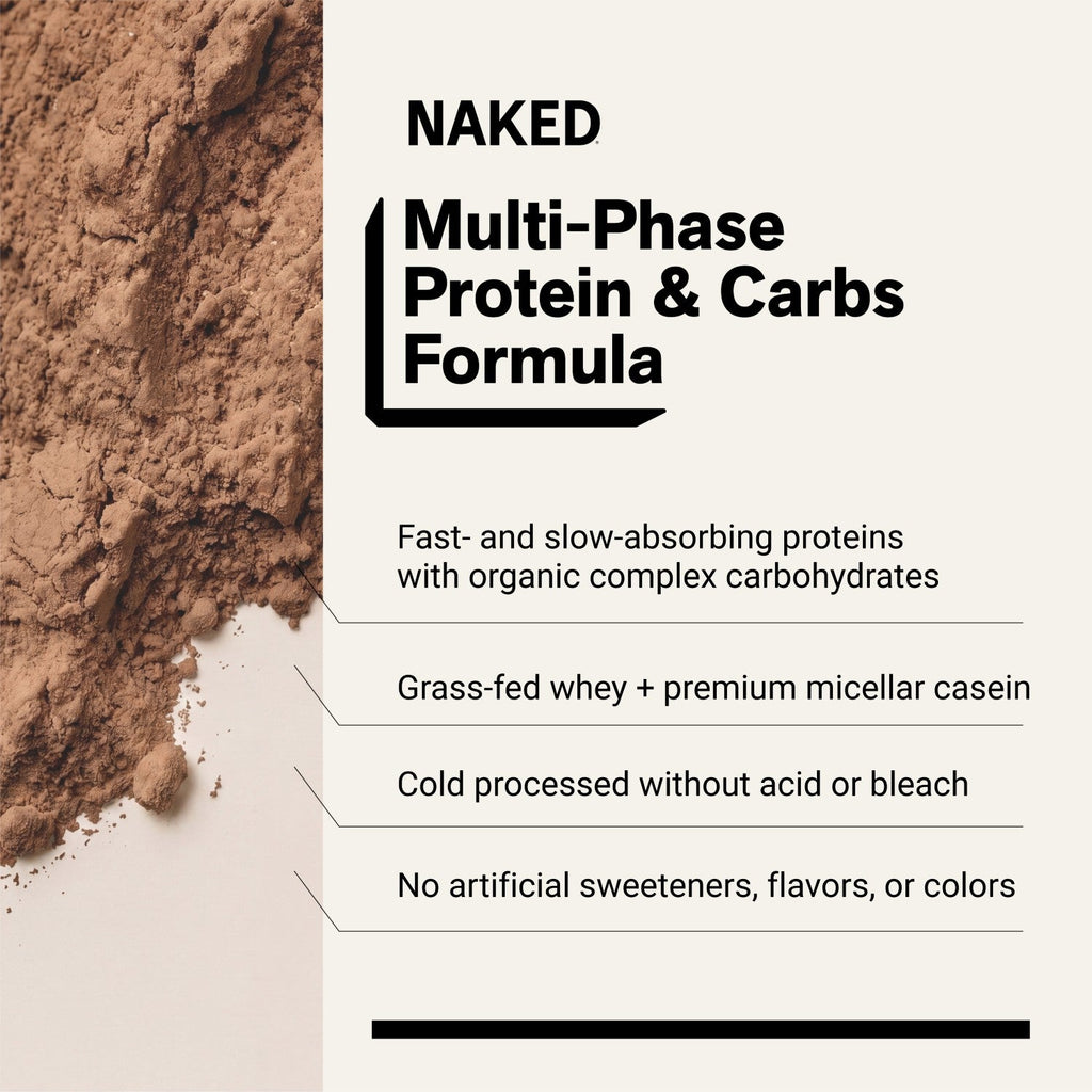Chocolate Mass Gainer Protein Supplement | Naked Chocolate Mass - 8LB
