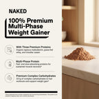 Chocolate Mass Gainer Protein Supplement | Naked Chocolate Mass - 12LB
