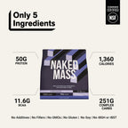 Chocolate Mass Gainer Protein Supplement | Naked Chocolate Mass - 12LB