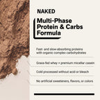 Chocolate Mass Gainer Protein Supplement | Naked Chocolate Mass - 12LB