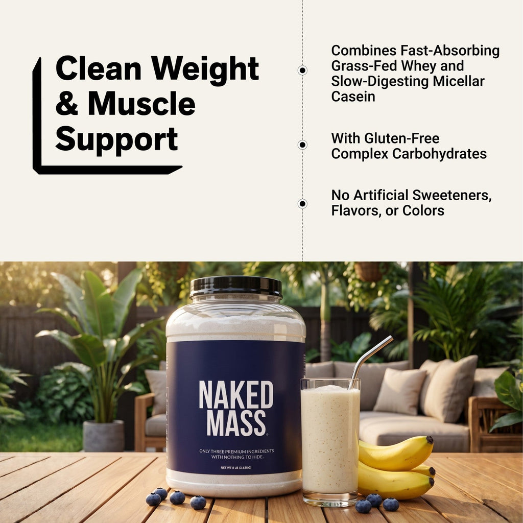 Weight Gainer Protein Powder | Naked Mass - 8LB