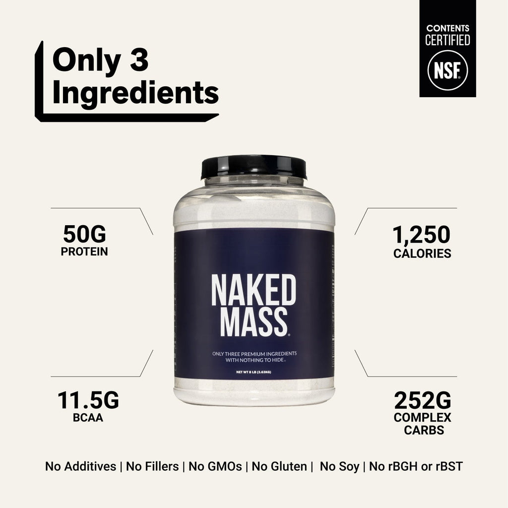 Weight Gainer Protein Powder | Naked Mass - 8LB