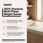 Vanilla Mass Gainer Protein Supplement | Naked Vanilla Mass - 8LB