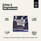 Vanilla Mass Gainer Protein Supplement | Naked Vanilla Mass - 12LB