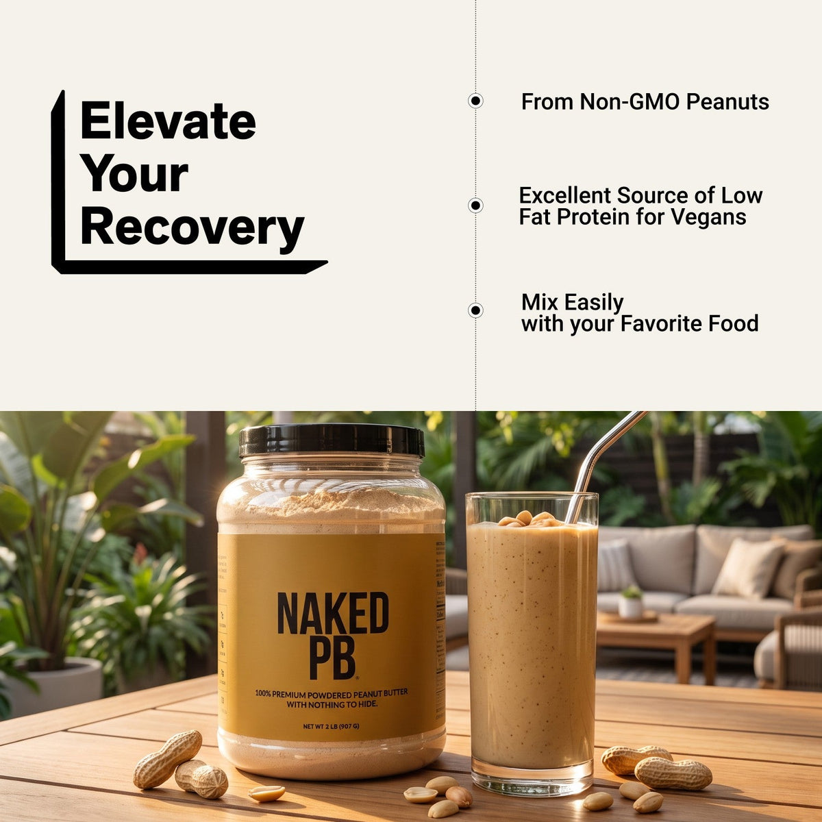 Powdered Peanut Butter | Naked PB - 2LB