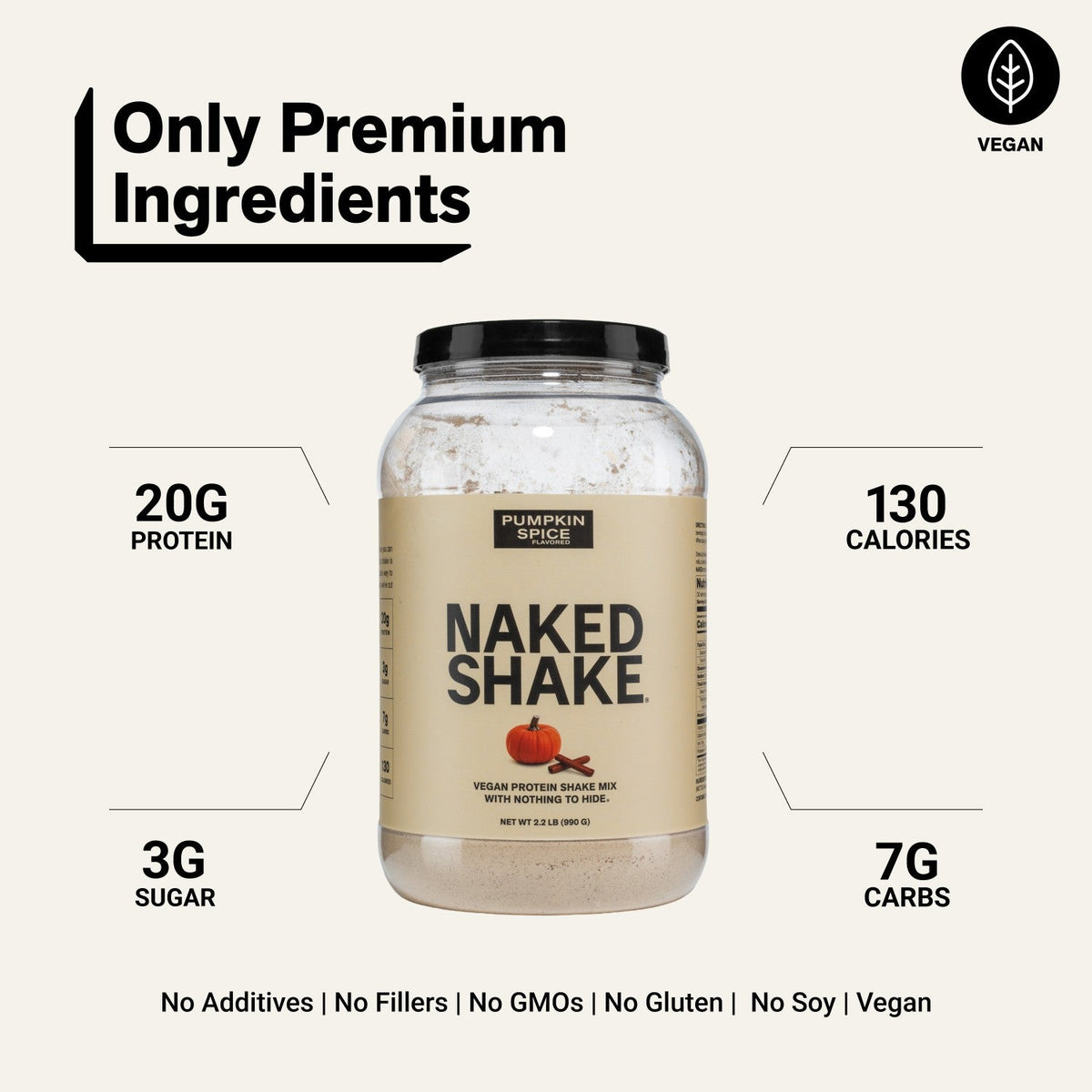 Pumpkin Spice Protein Shake | Naked Shake - 30 Servings