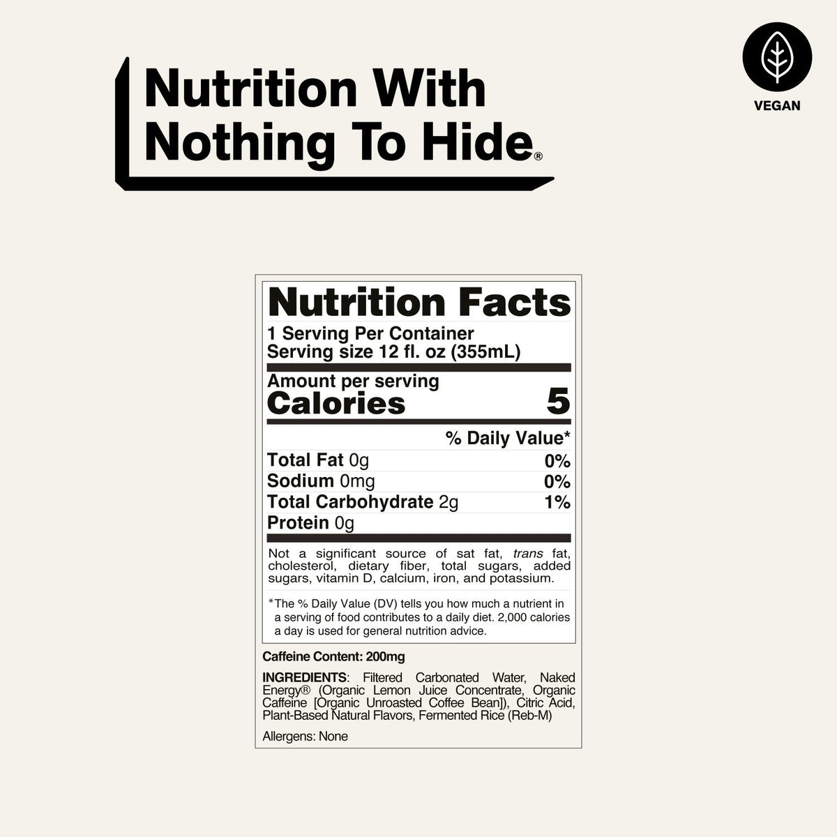 Orange Naked Sparkling Energy | Clean Energy Drink - 12 Cans