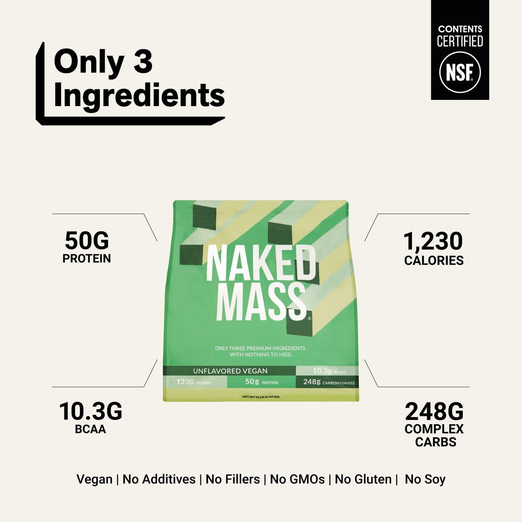 Vegan Mass Gainer Protein Powder for Muscle Growth