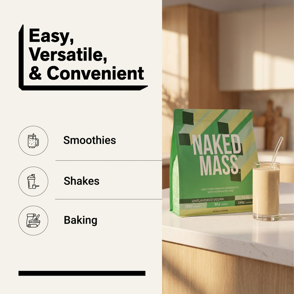 Vegan Mass Gainer Protein Powder for Muscle Growth