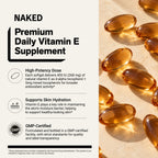 Daily Vitamin E Supplement | Naked Vitamin E - 100 Softgels