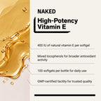 Daily Vitamin E Supplement | Naked Vitamin E - 100 Softgels