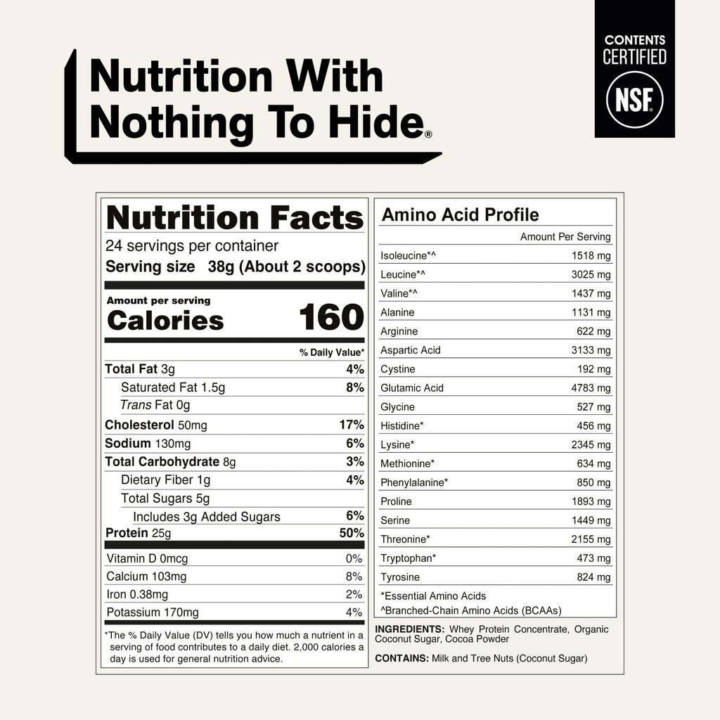 Chocolate Whey Protein Powder | Naked Chocolate Whey - 2LB