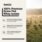 Vanilla Grass-Fed Whey Isolate Protein Powder | Naked Whey Isolate - 2LB