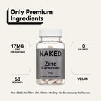 Daily Zinc Supplement | Naked Zinc Carnosine - 60 Capsules