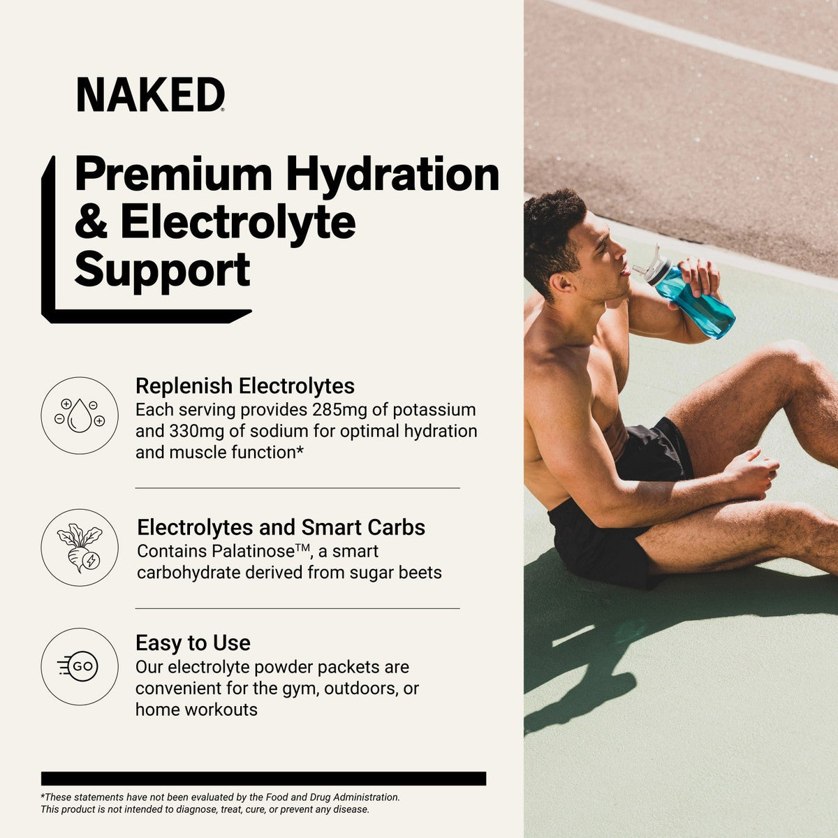 Electrolytes Powder Packets - Strawberry Lemonade | Nakedade