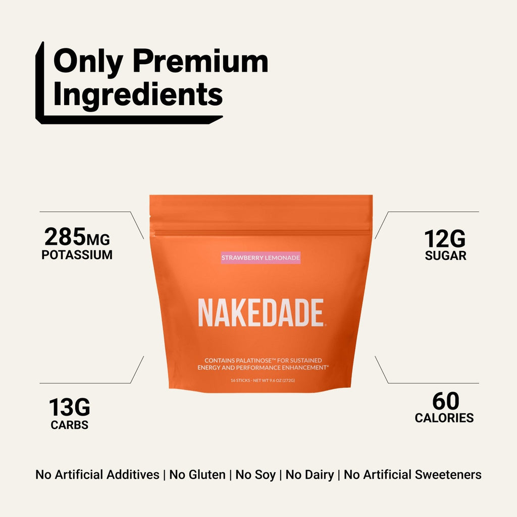 Electrolytes Powder Packets - Strawberry Lemonade | Nakedade