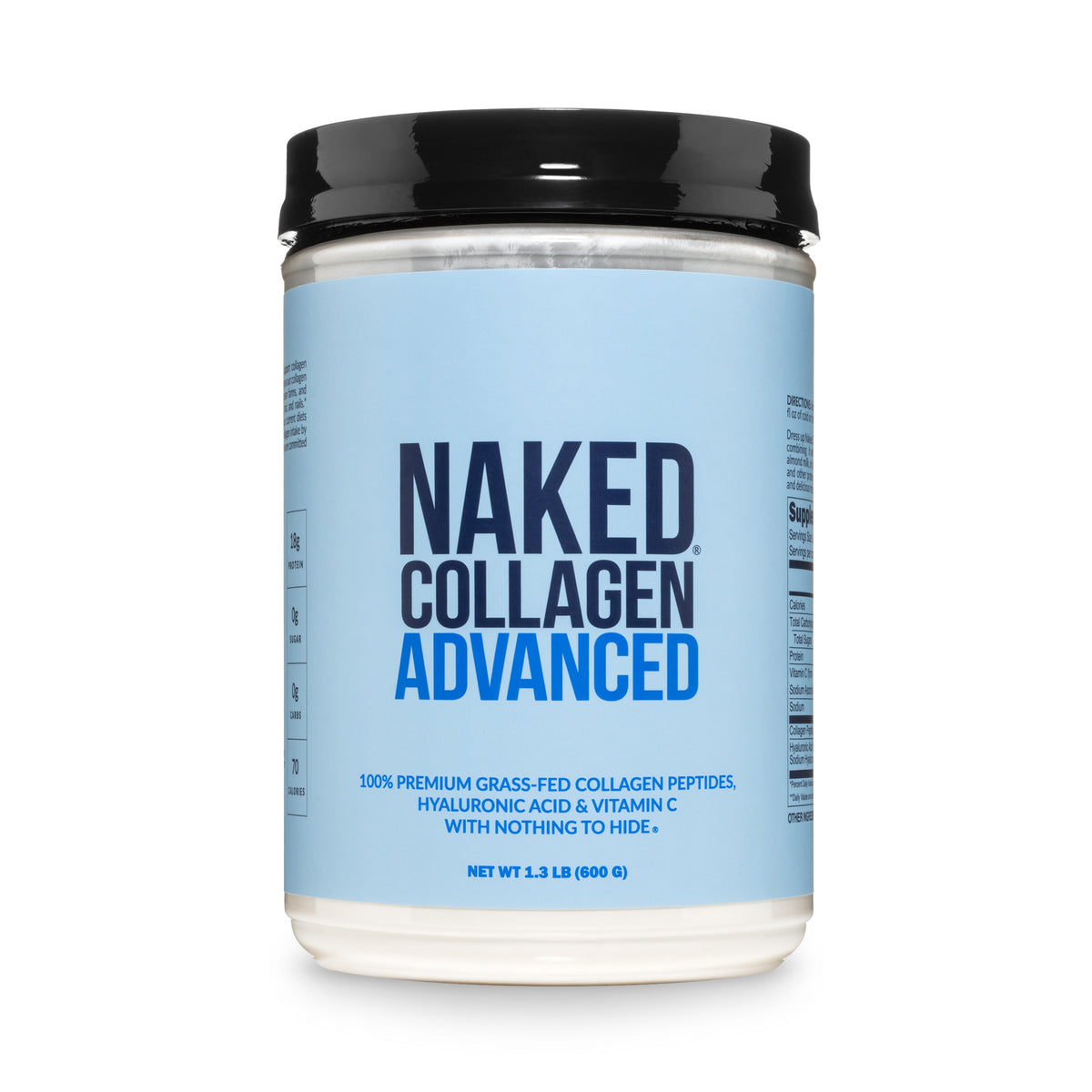 Collagen Peptides with Hyaluronic Acid | Naked Collagen Advanced - 1.3 LB