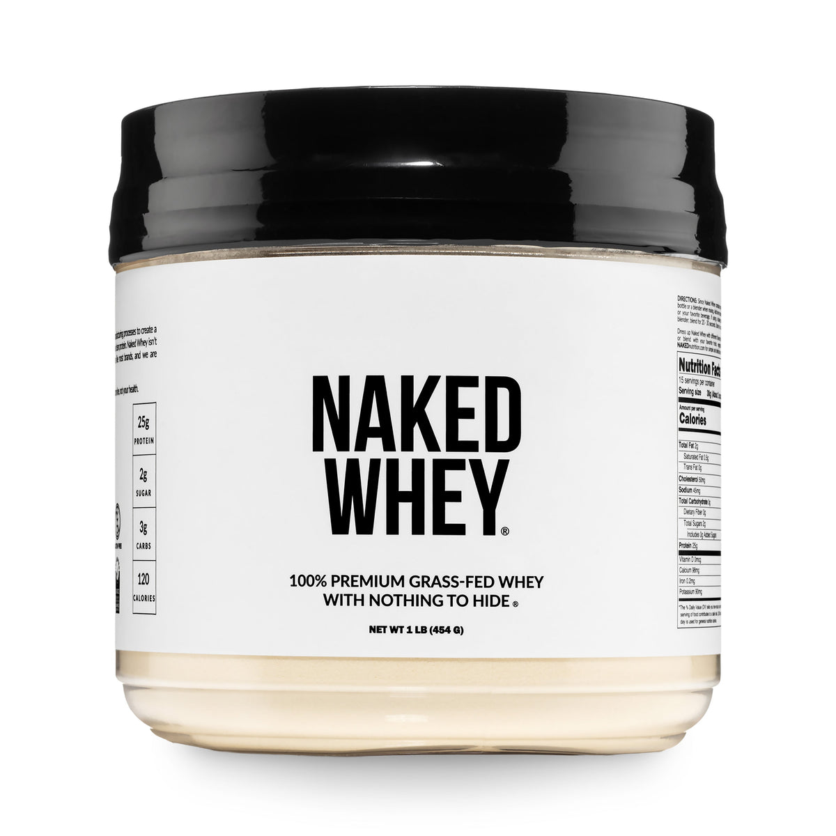 Grass Fed Whey Protein Powder | Naked Whey - 1LB