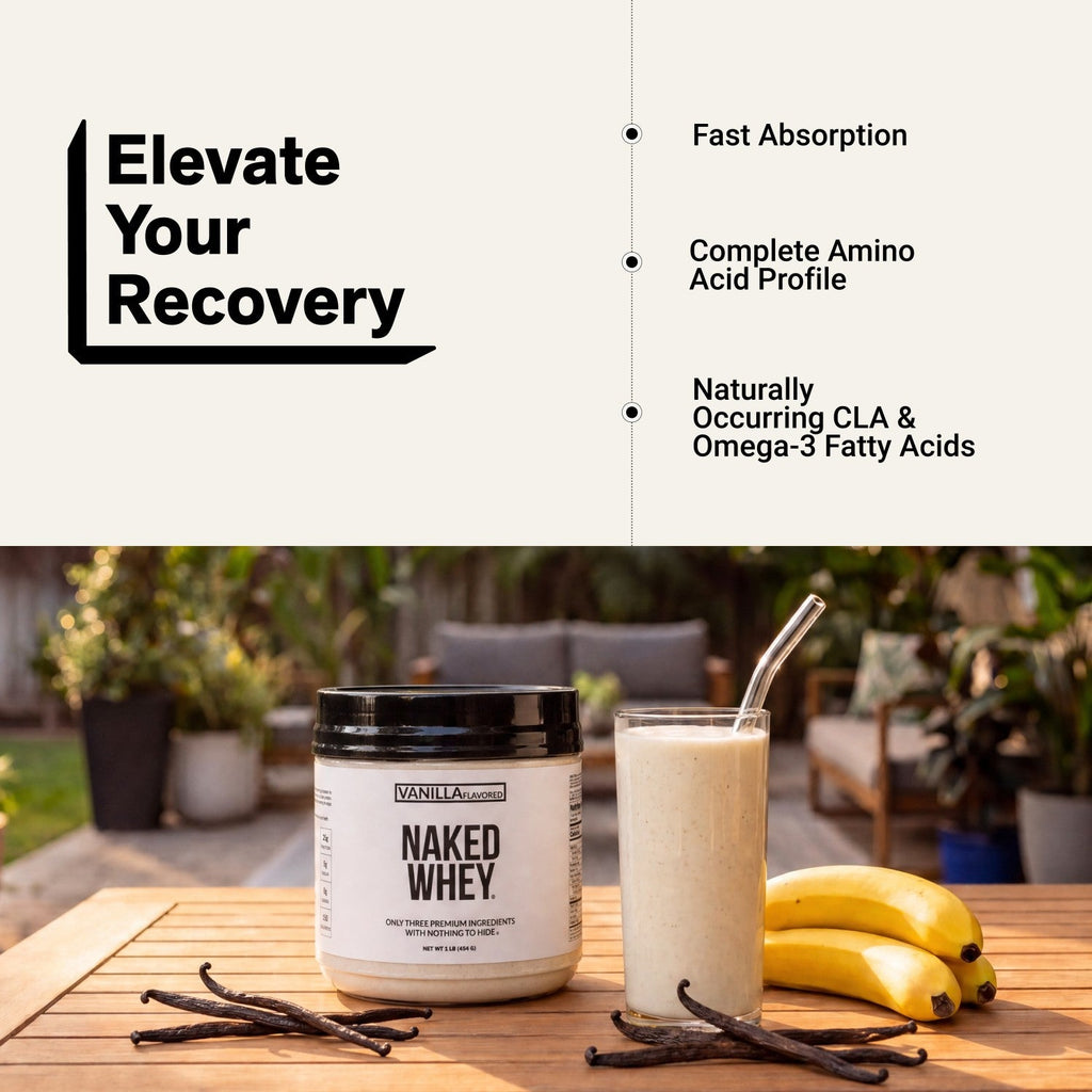 Vanilla Whey Protein Powder 1lb | Naked Vanilla Whey - 1LB